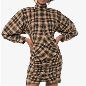 Ganni checkered dress